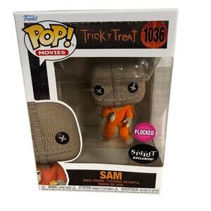 Trick or Treat Pop Movies Flocked Sam 1036 Spirit Halloween Exclusive Funko Pop